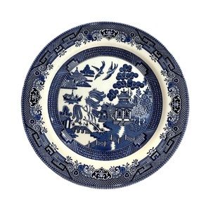 Churchill Blue Willow Dinner Plate